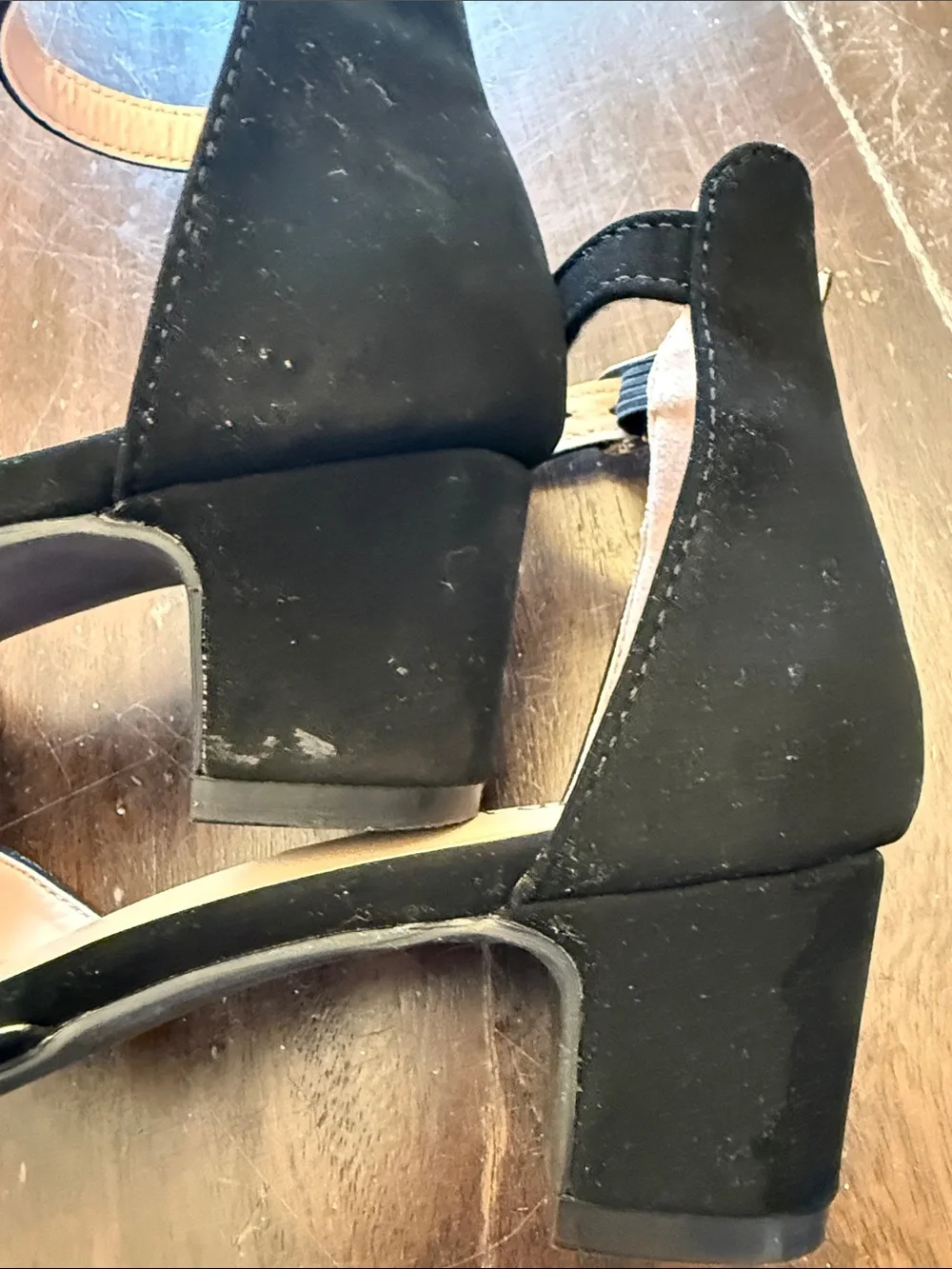 Black Ankle Strap girls kids heels